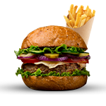 Kids Beef Burger & Chips 